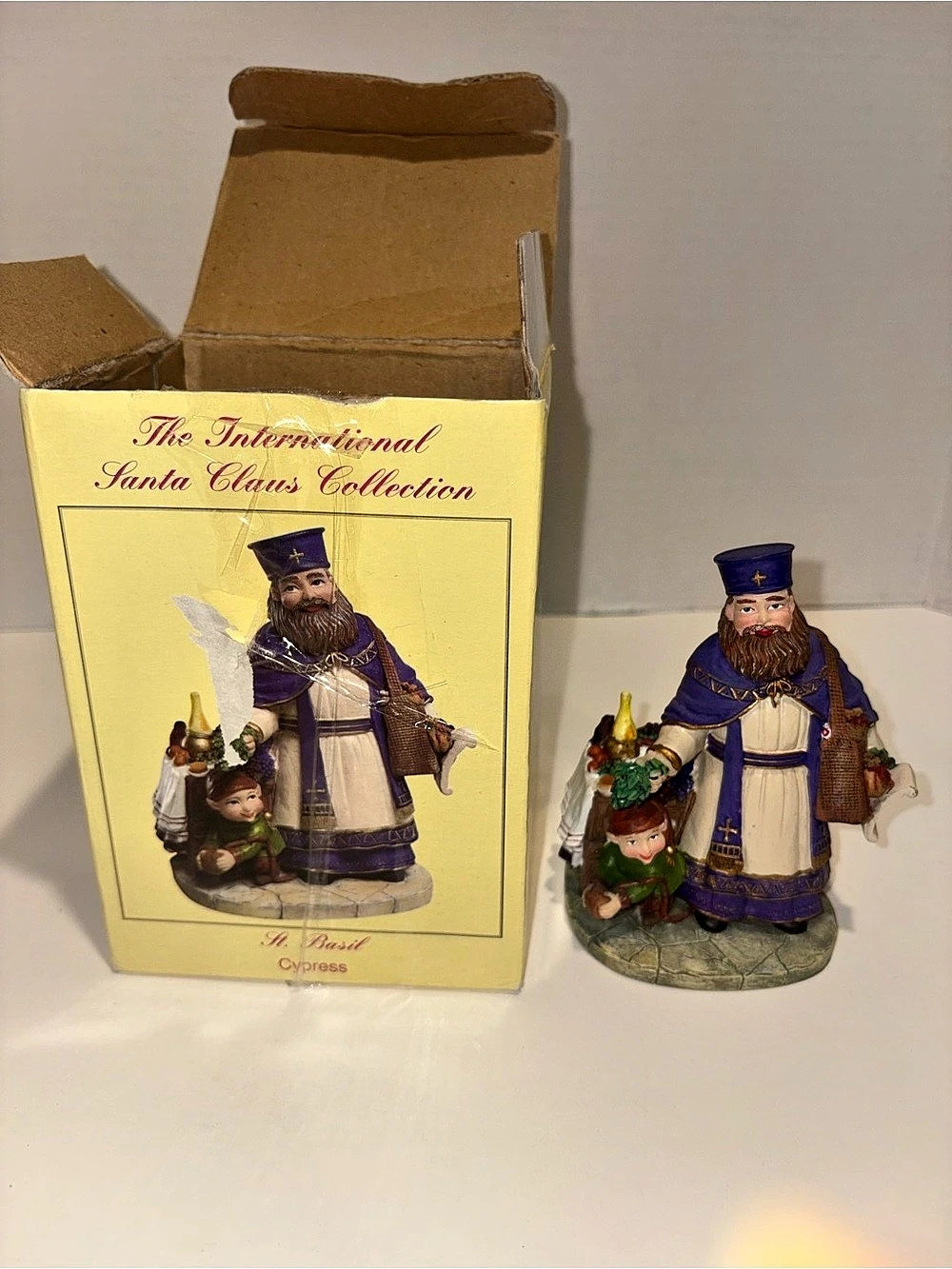 International Santa Claus Collection St. Basil Cypress Santa Figurine SC83 in